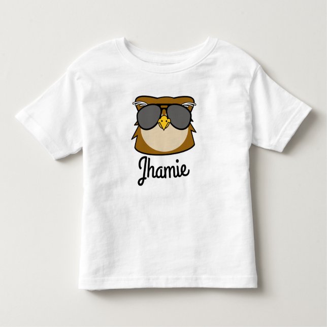 Personalised Night Owl Toddler T-Shirt (Front)