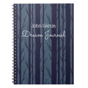 Personalised Night Woods Dream Journal