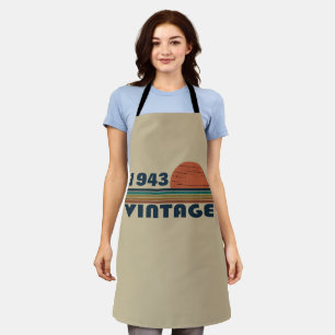 Personalised ninety vintage 90th birthday party apron