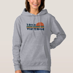 Personalised ninety vintage 90th birthday party hoodie