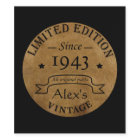 Personalised ninety vintage 90th birthday party