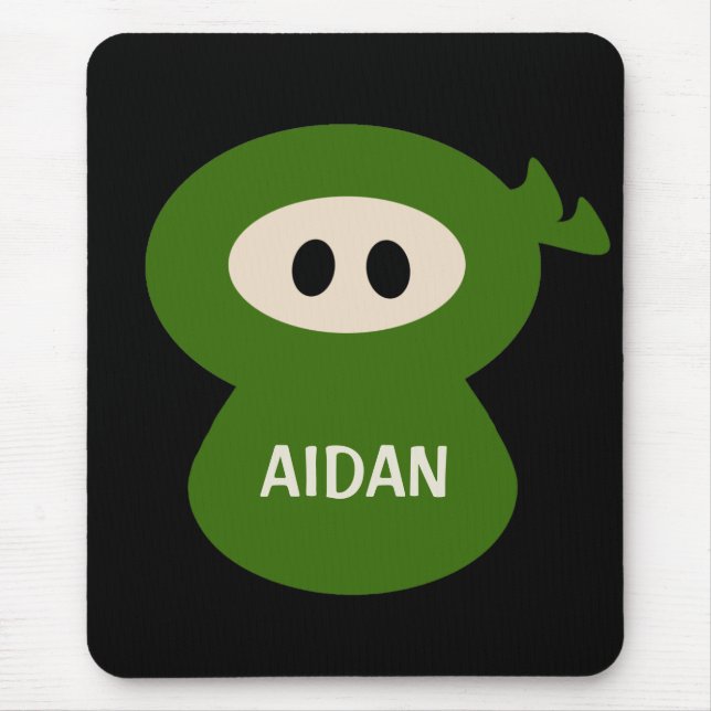 Personalised Ninja Mousepad for Kids (Front)