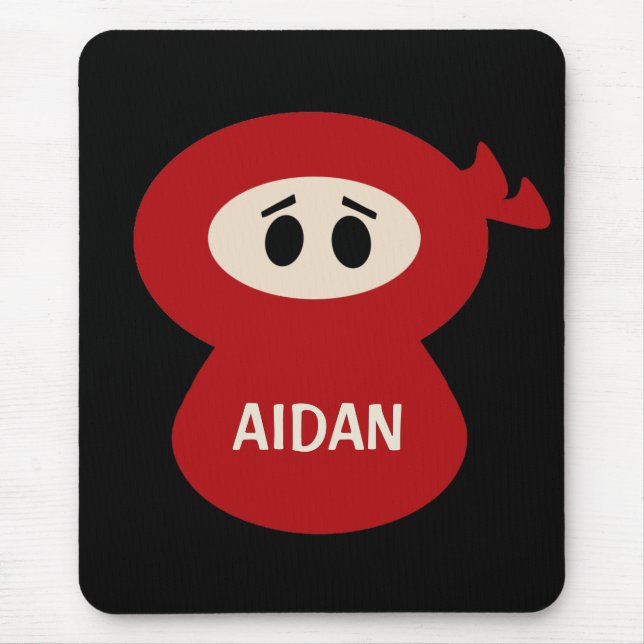 Personalised Ninja Mousepad for Kids (Front)