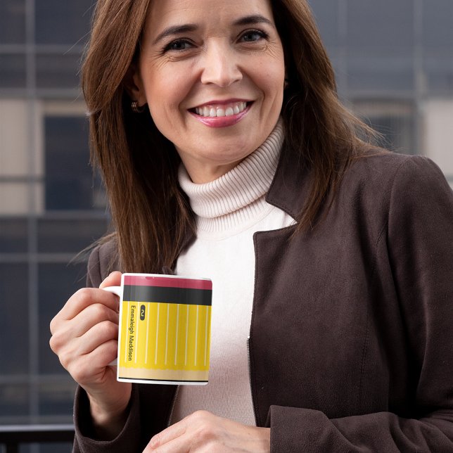 Personalised No 2 Pencil Teacher's Fun Coffee Mug (Creator Uploaded)