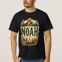 Personalised Noah Camping T-Shirt