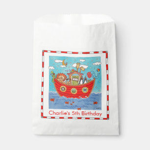Personalised Noah's Ark Birthday Favour Bag