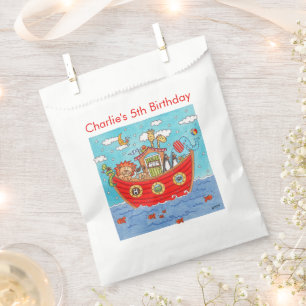 Personalised Noah's Ark Birthday Favour Bag