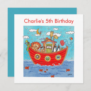Personalised Noah's Ark Birthday Invitation