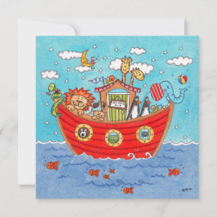 Personalised Noah's Ark Birthday Invitation