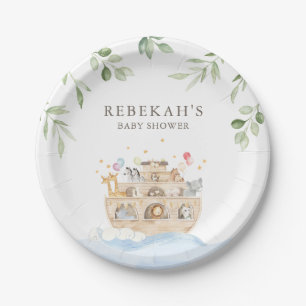 Personalised Noah's Ark Party Plates