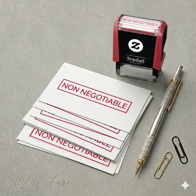 Personalised NON NEGOTIABLE Label Self-inking Stamp (Personalized NON NEGOTIABLE Label Self-inking Stamp)