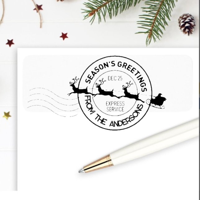 Personalised North Pole Family Mail Stamp (Creator Uploaded)