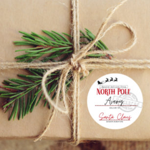 Personalised North Pole Stickers