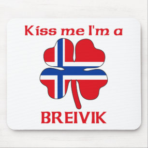 Personalised Norwegian Kiss Me I'm Breivik Mouse Pad