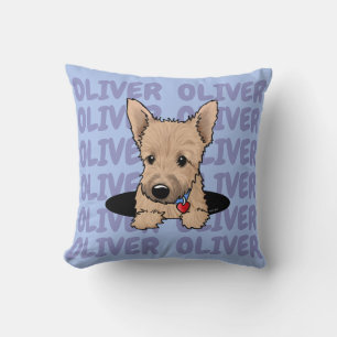 Personalised Norwich Terrier Tote Cushion