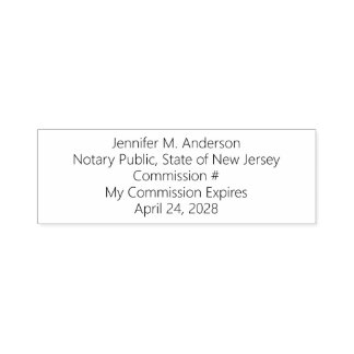 Personalised Notary Public Commission Expiration S Self-inking Stamp