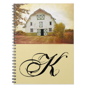 Personalised Note Book Sunset Barn Country Rustic