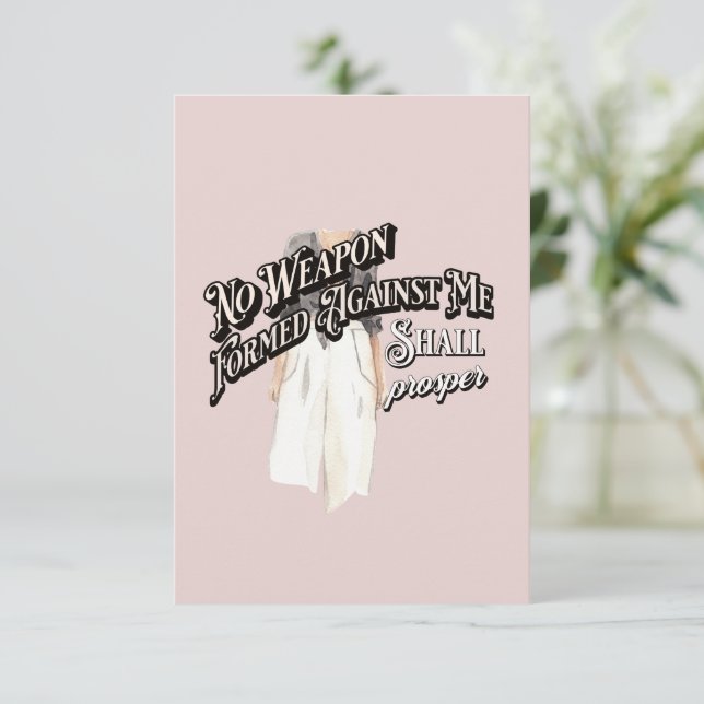 Personalised Note Card Pack with Biblical Saying  (Standing Front)