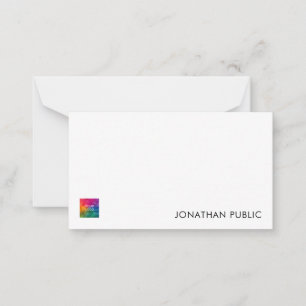 Personalised Note Cards Add Text Logo Here Simple