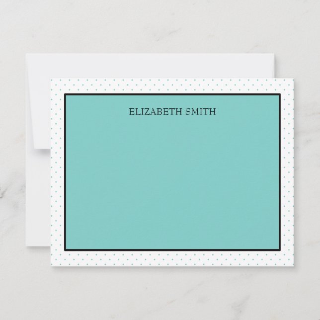 Personalised Note Cards | Tiffany Dots (Front)
