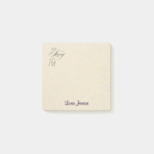 Personalised Note Taking Post It Notes