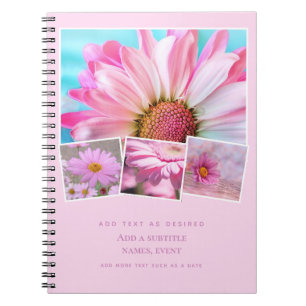 Personalised Notebook Add Photos  Text Gift Idea