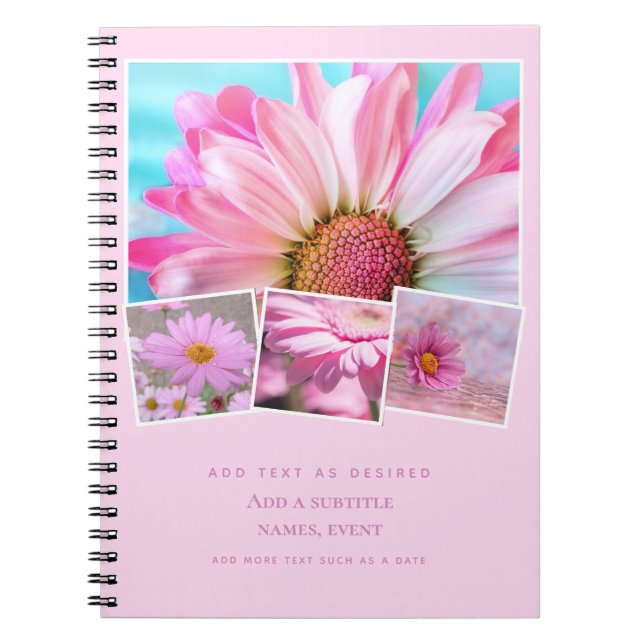 Personalised Notebook Add Photos  Text Gift Idea (Front)