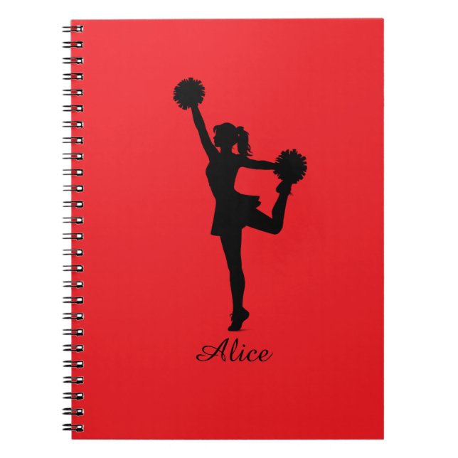 Personalised notebook design Art gift for girls  (Front)