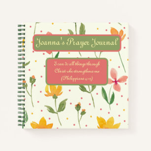 Personalised Notebook - Floral