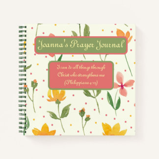 Personalised Notebook - Floral