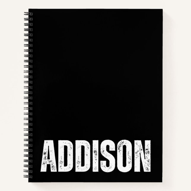 Personalised Notebook with Addison (Front)