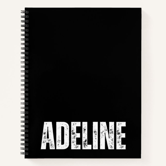 Personalised Notebook with Adeline (Front)