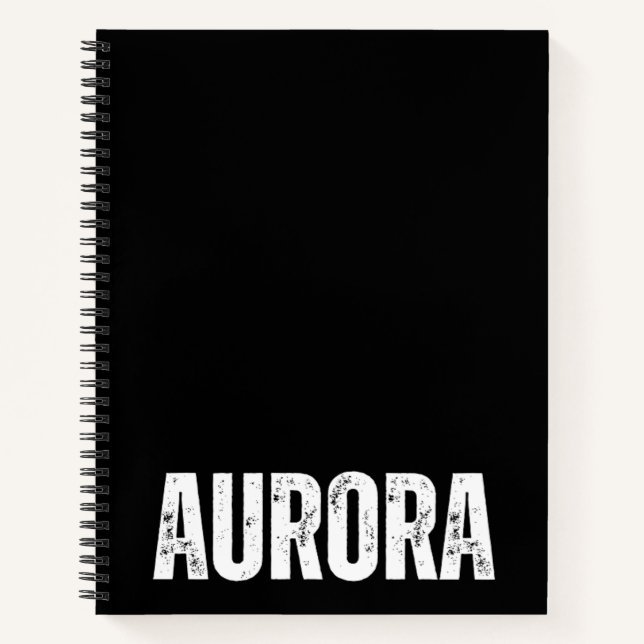 Personalised Notebook with Aurora (Front)