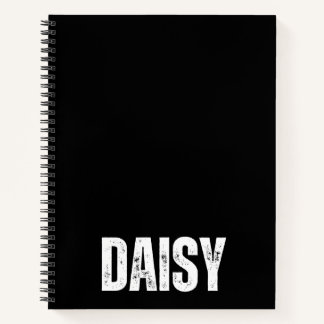 Personalised Notebook with Daisy