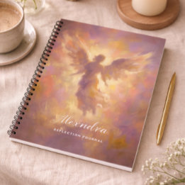 Personalised Notebook With Elegant Angel Cover