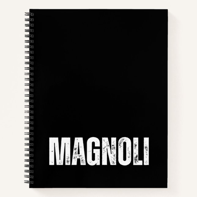 Personalised Notebook with Magnolia (Front)