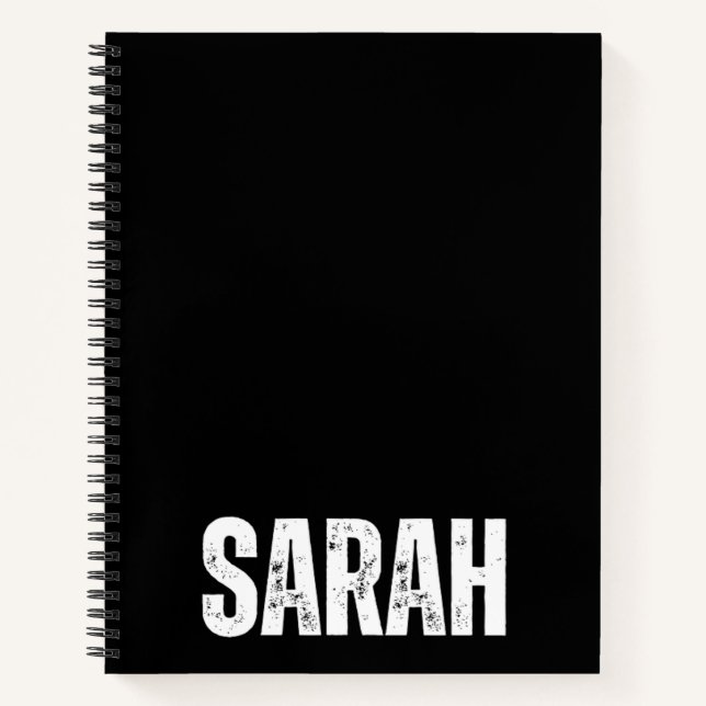 Personalised Notebook with Sarah (Front)