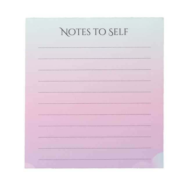 Personalised Notepad | Custom Writing Pad (Front)