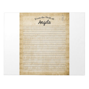 Personalised Notepad for Music Lovers.