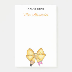 Personalised Notepad for Teachers, Cute Notepad wi