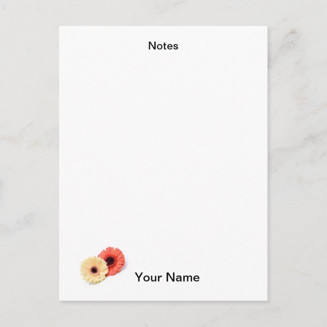 Personalised Notepad Postcard (Front)