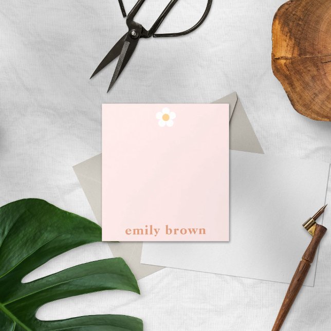 Personalised Notepad Retro Daisy Custom Notepad (Creator Uploaded)