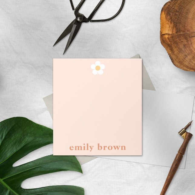 Personalised Notepad Retro Daisy Custom Notepad (Creator Uploaded)