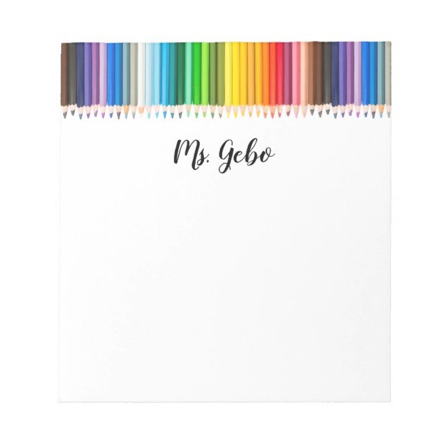 Personalised Notepad with pencils (Front)