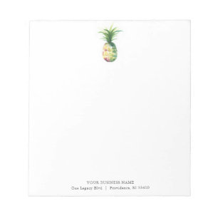 Personalised Notepads Watercolor Pineapple
