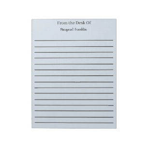 Personalised notes From the Desk Of
