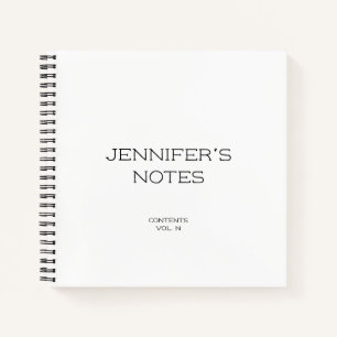 Personalised Notes with Name Notebook