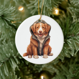 Personalised Novia Scotia Duck Tolling Retriever  Ceramic Ornament
