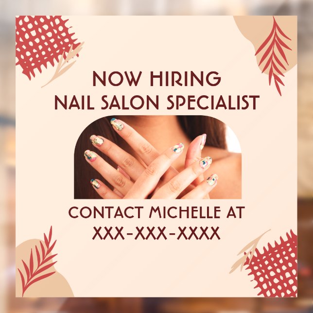 Personalised Now Hiring Nail Salon Specialist (Sheet 2)