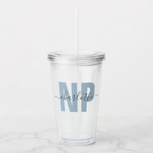 Personalised NP Nurse Practitioner Graduation Chic Acrylic Tumbler